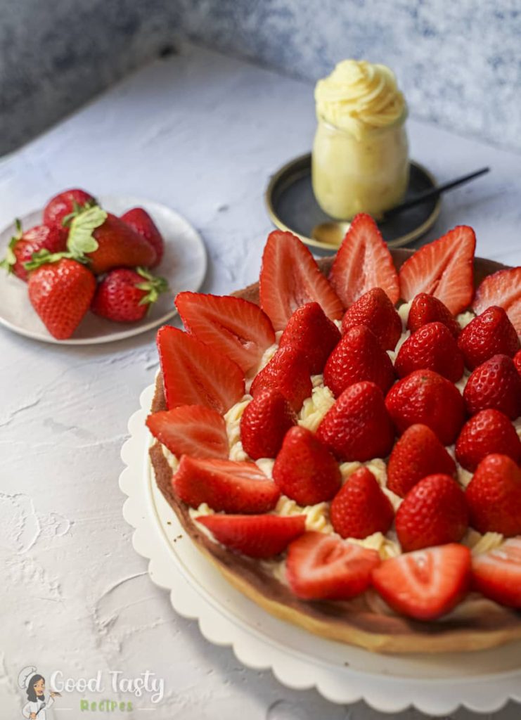 French strawberry tart recipe #strawberrytart #strawberrytartrecipe